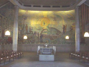 大聖堂内部のフレスコ画